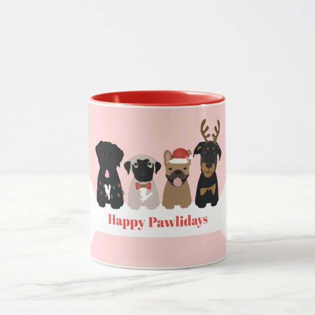 Taza Navidades de Happy Pawlidays (Centro)