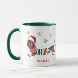 Taza NAVIDADES de HO-HO-HO DACHSHUND