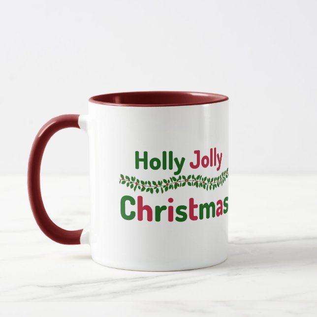 Taza Navidades de Holly Jolly (Izquierda)