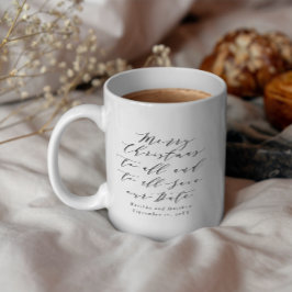 Taza Navidades de imágenes de texto de guiones guardan 