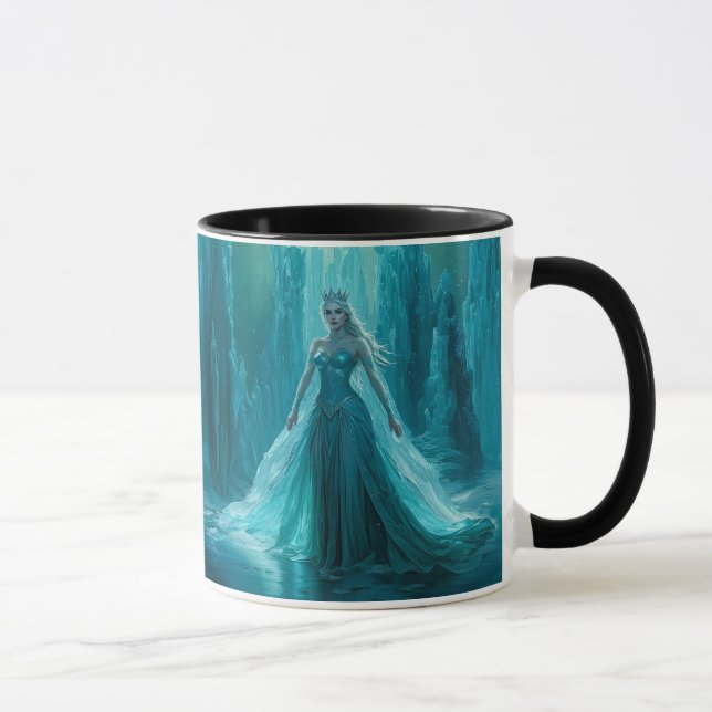 Taza Navidades de invierno mágicos de la reina de hielo (Derecha)