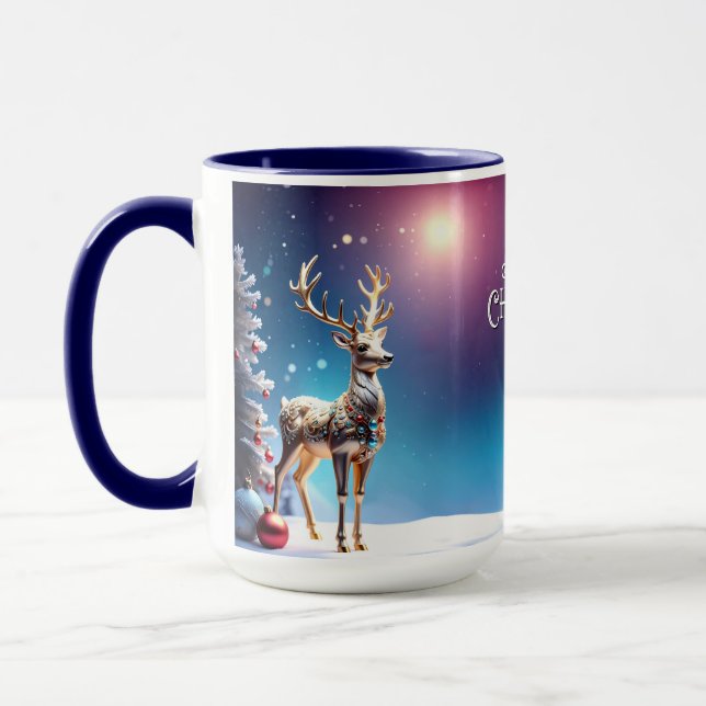 Taza Navidades de joyas de renos Holiday Mug (Izquierda)
