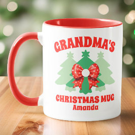 Taza Navidades de la abuela personalizada