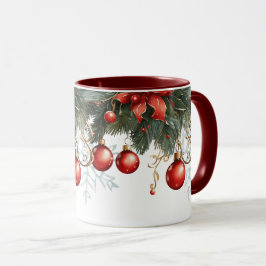 Taza Navidades de la burbuja roja