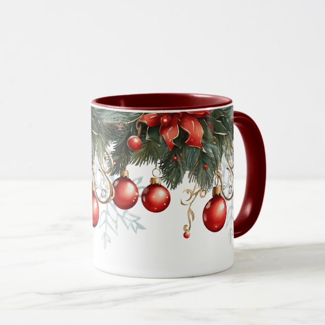 Taza Navidades de la burbuja roja (Anverso derecho)
