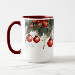 Taza Navidades de la burbuja roja