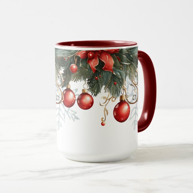 Taza Navidades de la burbuja roja (Anverso derecho)