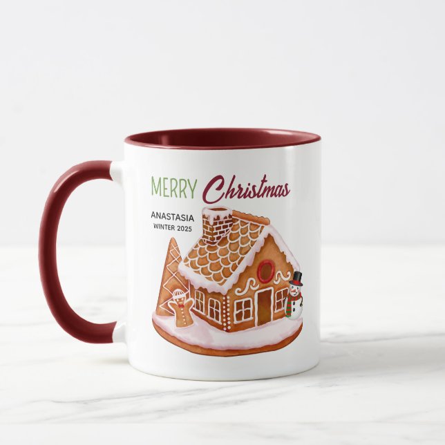 Taza Navidades de la casa Gingerbread Coffee Mug (Izquierda)