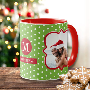 Taza Navidades de la lista de Santa Ana Foto Monograma