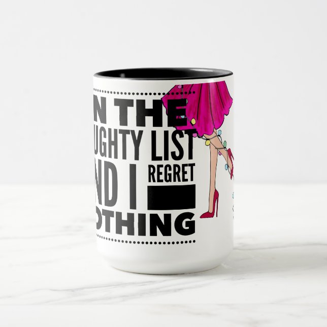 Taza Navidades de la lista traviesa Mug (Centro)