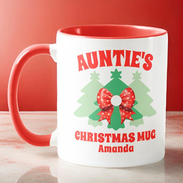 Taza Navidades de la tía personalizada (Subido por el creador)