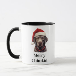 Taza Navidades de Labrador Recuperador Perro Santa Hat