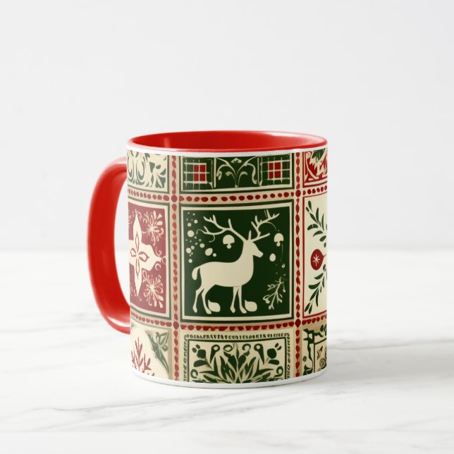 Taza Navidades de las plazas de Cuchillo Verde y Rojo V (Anverso izquierdo)
