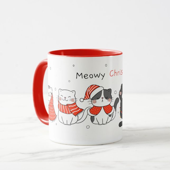 Taza Navidades de los gatos (Anverso izquierdo)