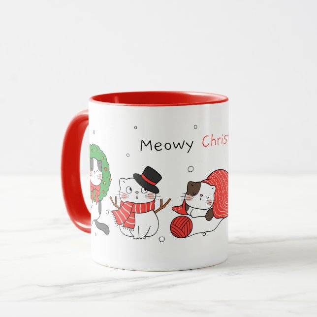 Taza Navidades de los gatos (Anverso izquierdo)