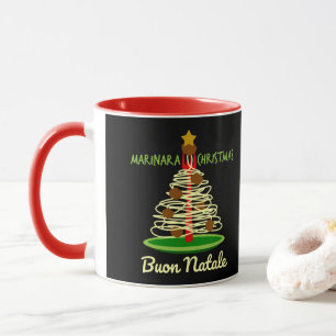 Taza Navidades de Marinara Buon Natale Spaghetti Tree