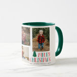 Taza Navidades de Noel coloreados de regalo de fotograf<br><div class="desc">Navidades de noel de color navideño envolviendo hojas de papel</div>