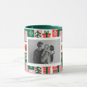 Taza Navidades de noel de colores de árboles de navidad