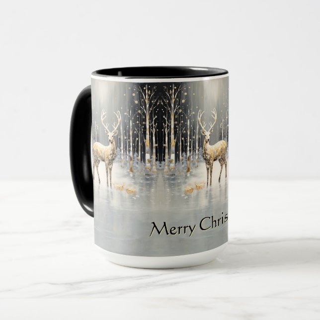 Taza Navidades de oro: Fiesta de renos (Anverso izquierdo)