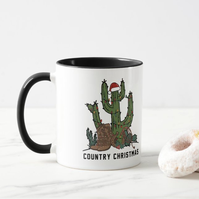 Taza Navidades de país (Con donut)