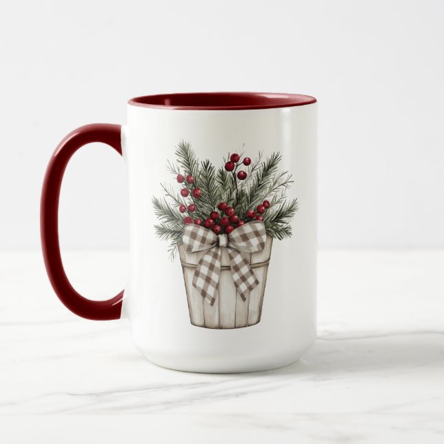 Taza Navidades de países de almacenamiento de búfalo pe (Izquierda)
