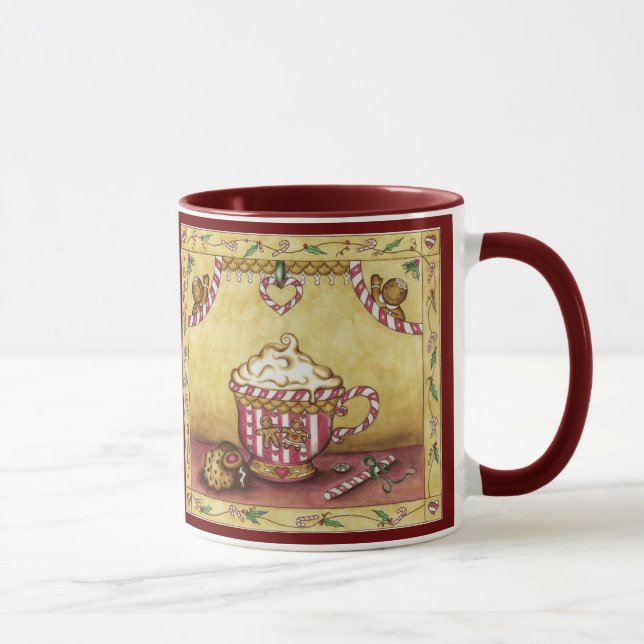 Taza Navidades de pan de jengibre Cocina café Mug (Derecha)