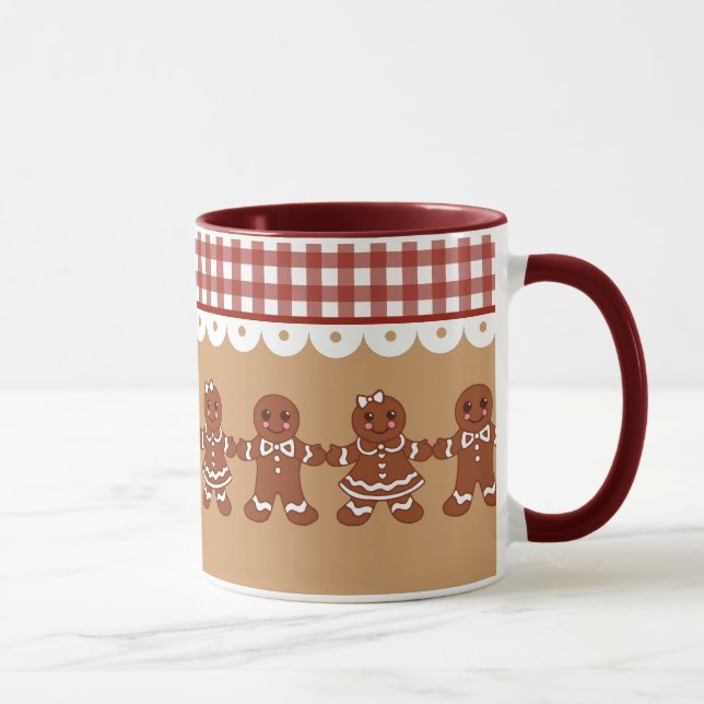 Taza Navidades de pan de jengibre Holiday Coffee Mug (Derecha)