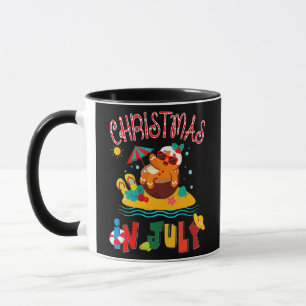 Taza Navidades de pan jengibre en julio en divertida pl