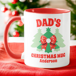 Taza Navidades de papá personalizado