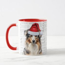 Taza Navidades de Pastor de Perro de Australia