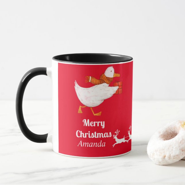 Taza Navidades de pato (Con donut)