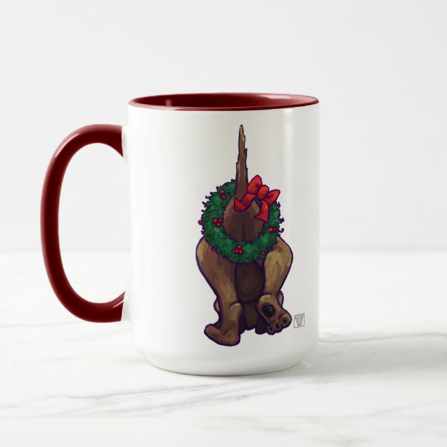 Taza Navidades de perro de Hound (Izquierda)