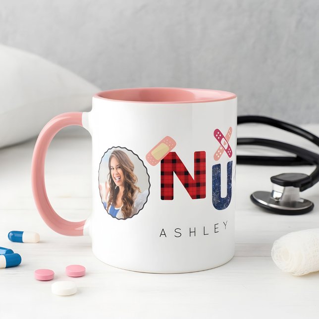 Taza Navidades de Personalizado lindo Enfermero Regalo  (Subido por el creador)