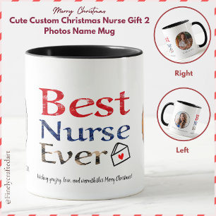 Taza Navidades de Personalizado lindo Enfermero Regalo 