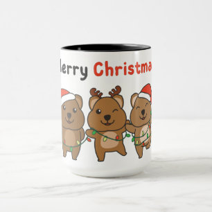 Taza Navidades de Quokka cuelgan la fiesta de navidad d