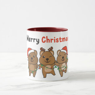 Taza Navidades de Quokka cuelgan la fiesta de navidad d