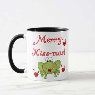Taza Navidades de rana Merry Kissmas