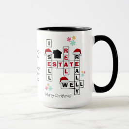 Taza Navidades de regalo de Real Estate Realtor
