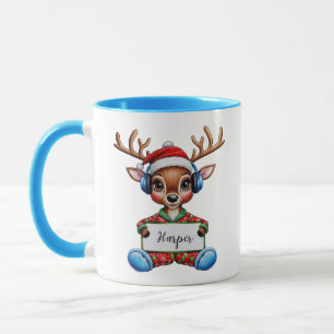 Taza Navidades de renos de Girly Mug