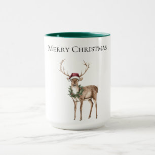 Taza Navidades de renos Gorras rojos