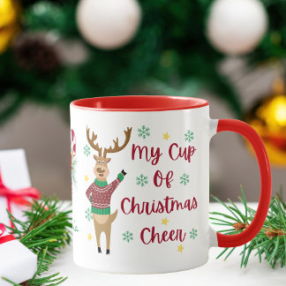 Taza Navidades de renos maleducados Cheer Mug