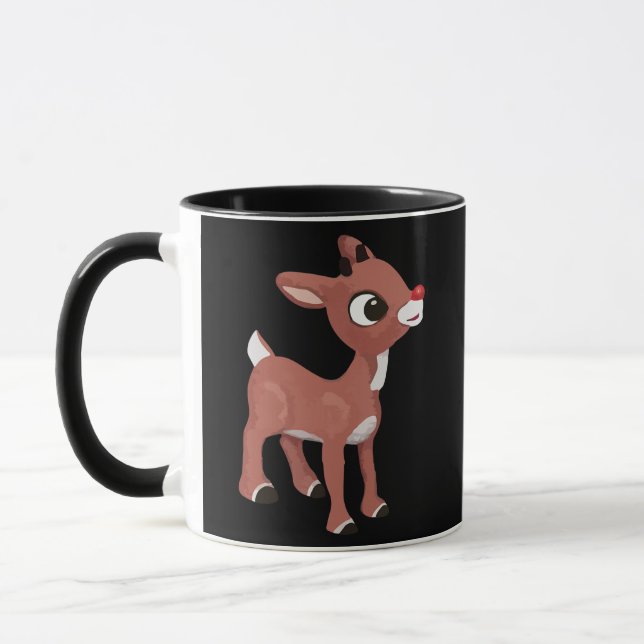 Taza Navidades de renos rojos Rudolph Pajamas Hombres (Izquierda)