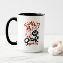 navidades de sarcasmo divertidos gnome Holiday Mug