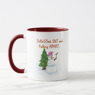 Taza Navidades de Snowlady estresados