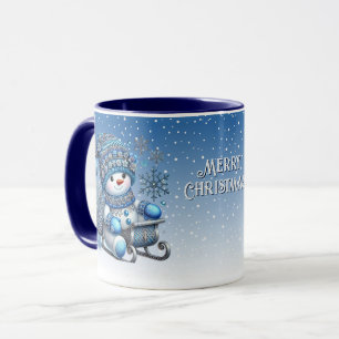 Taza Navidades de Snowman corredores Holiday Mug