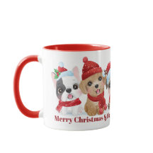 Navidades de texto personalizados Cachorros