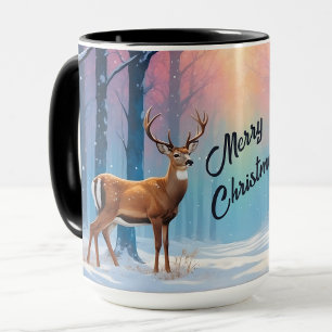 Taza Navidades De Texto personalizados Mug Deer En Un B