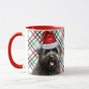 Taza Navidades de vacaciones de Bouvier Dog Lover