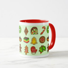 Taza Navidades de vacaciones de compras de azúcar cooki