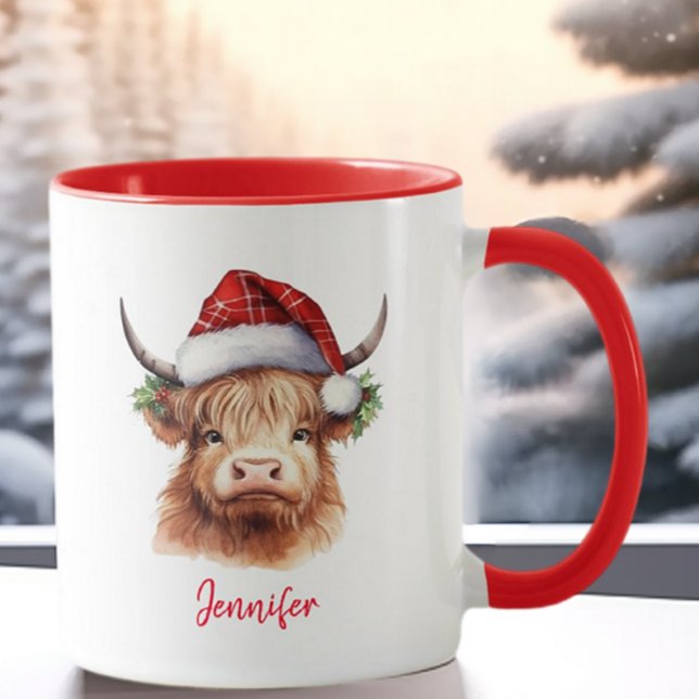 Taza Navidades de vacaciones de vacas en la montaña San (Subido por el creador)